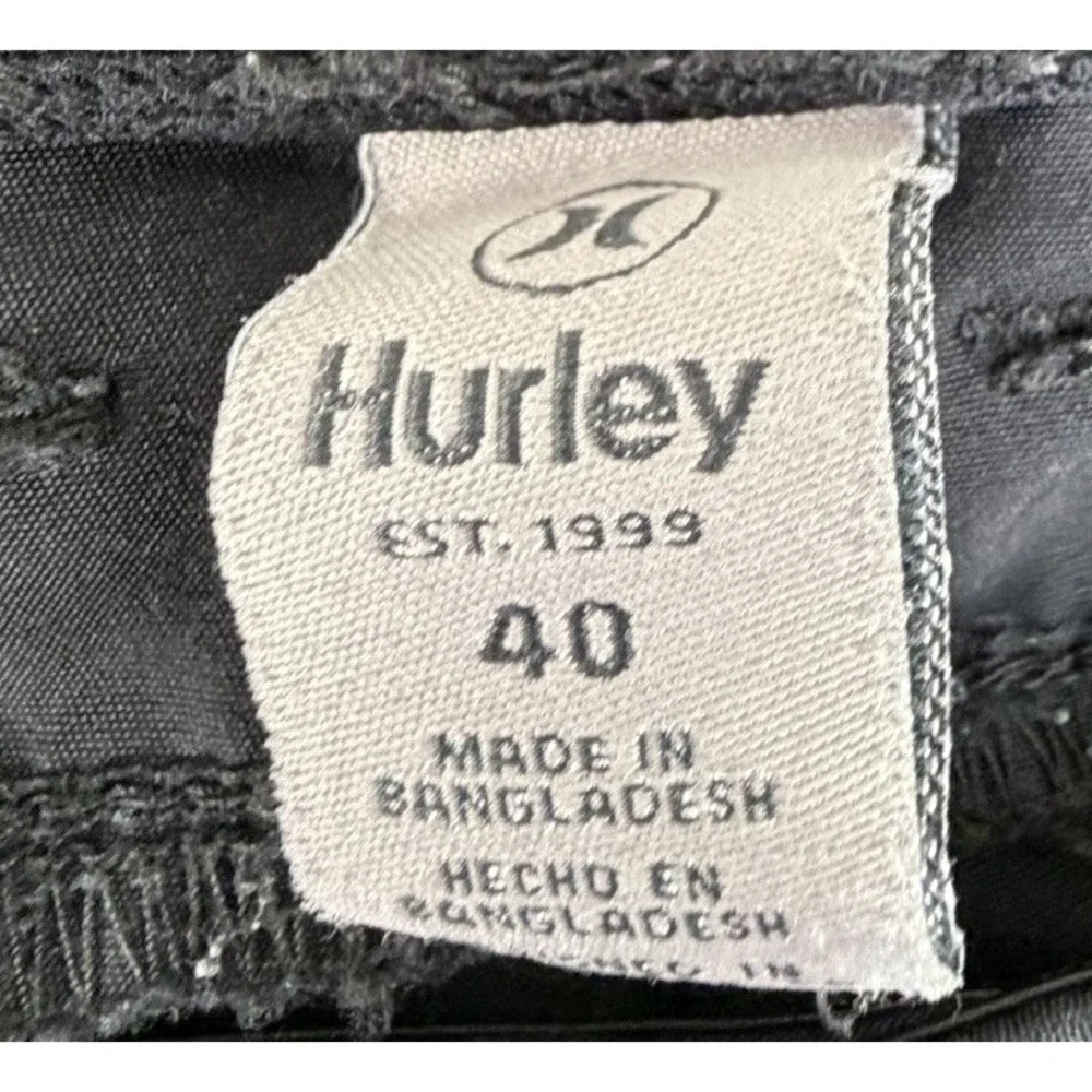 Hurley Jet Set Tech Men's Pants Size‎ 40x29 Black Stretch
